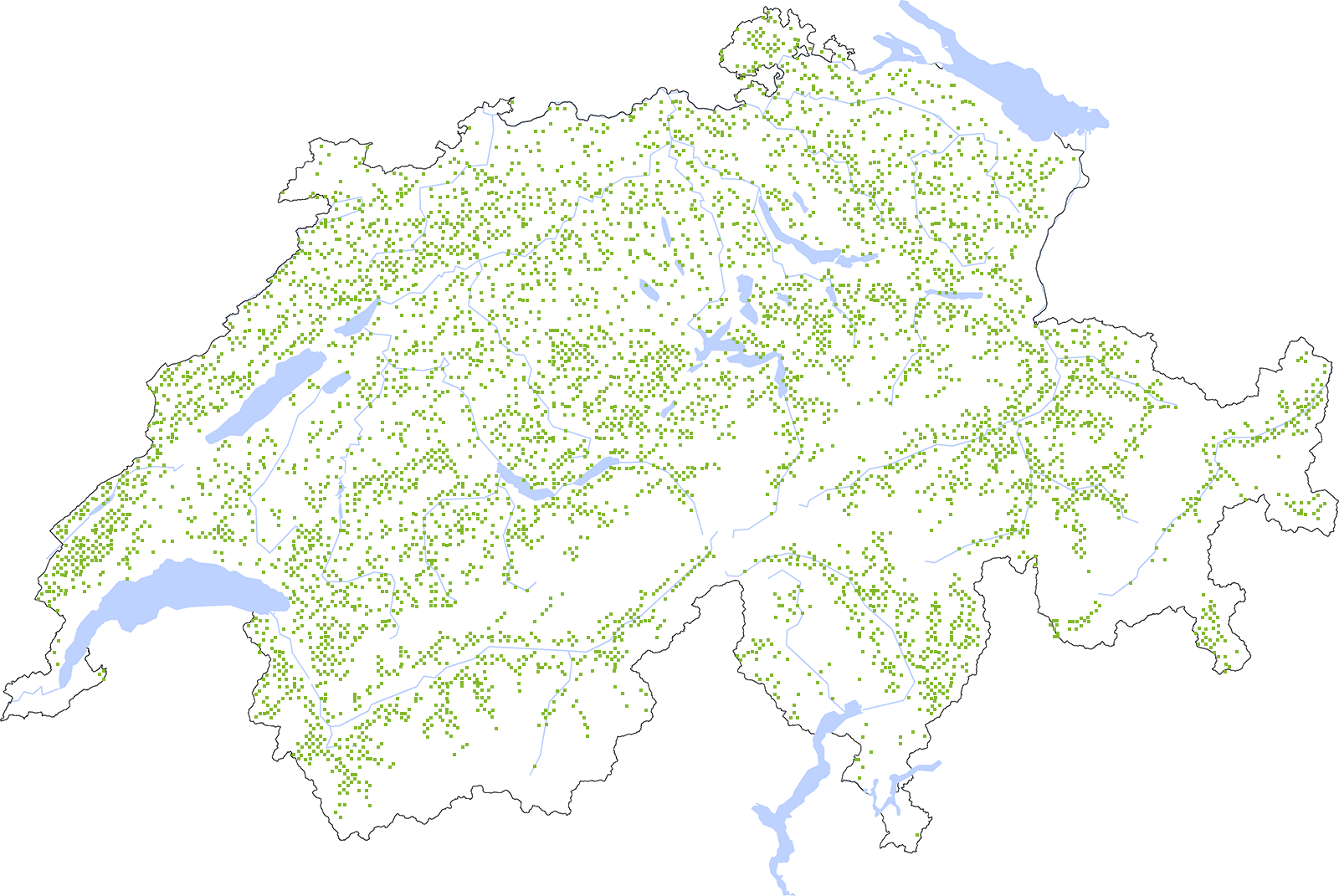 Distribution map