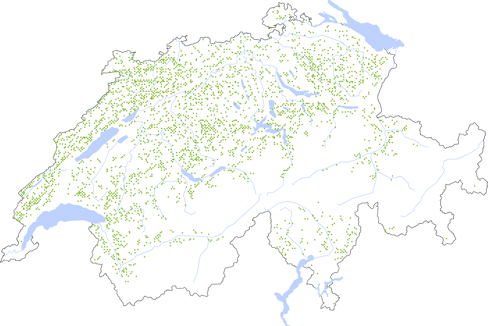Distribution map