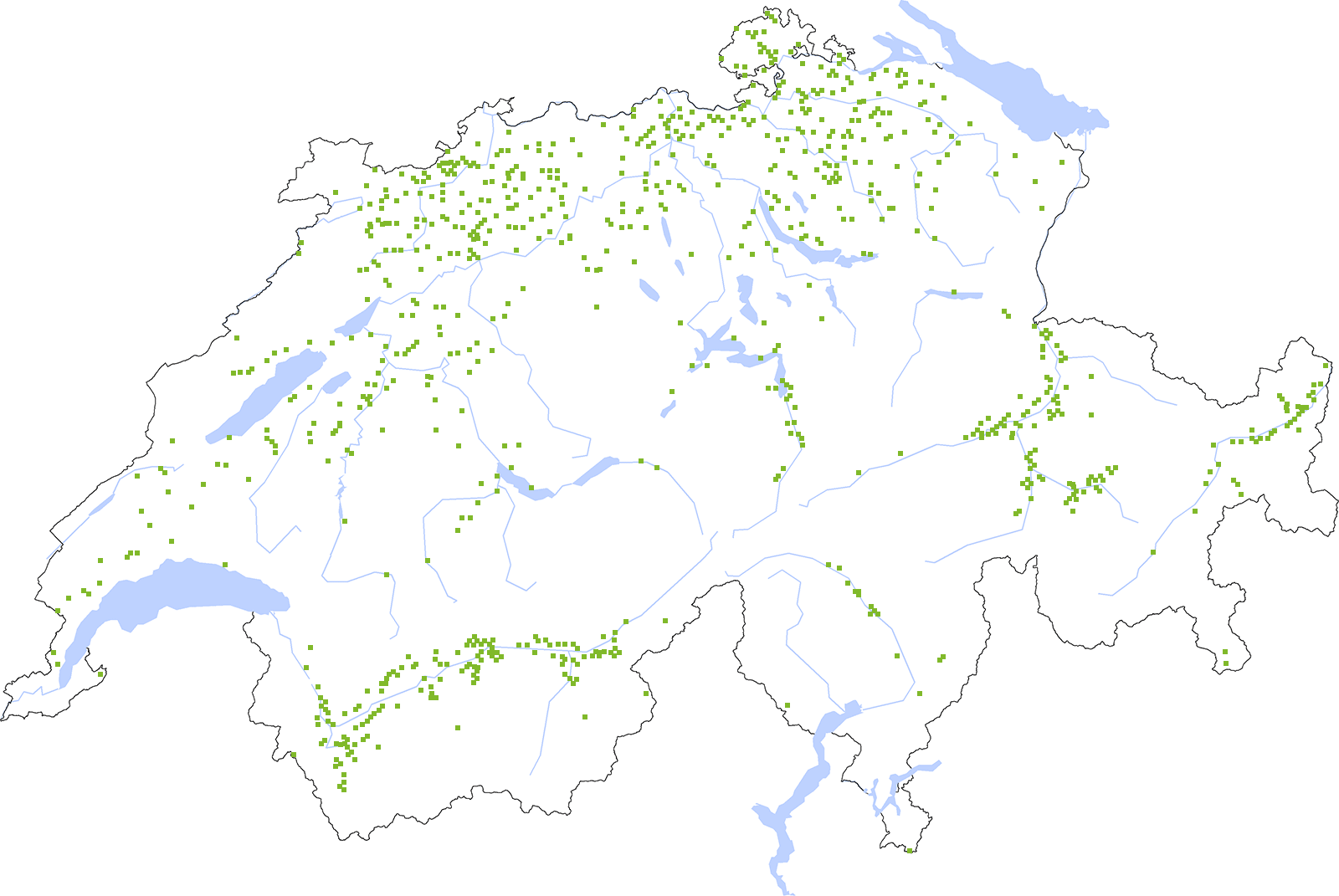 Distribution map