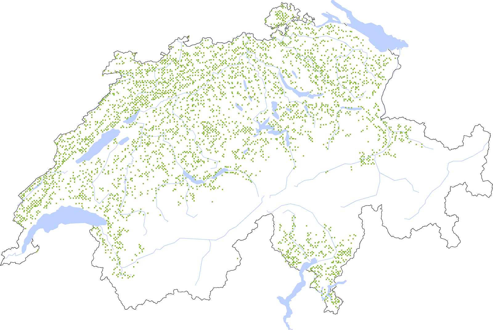 Distribution map