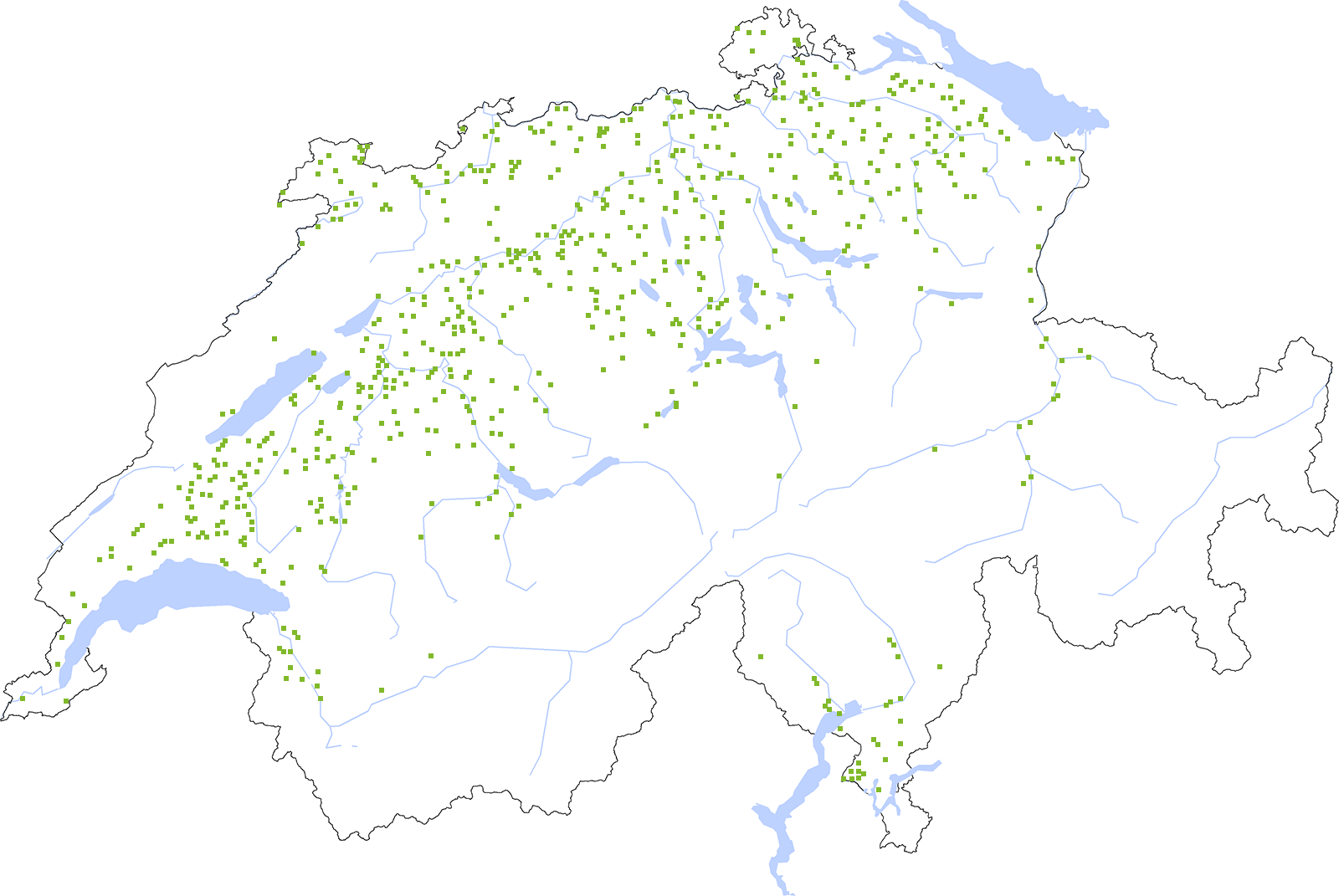 Distribution map