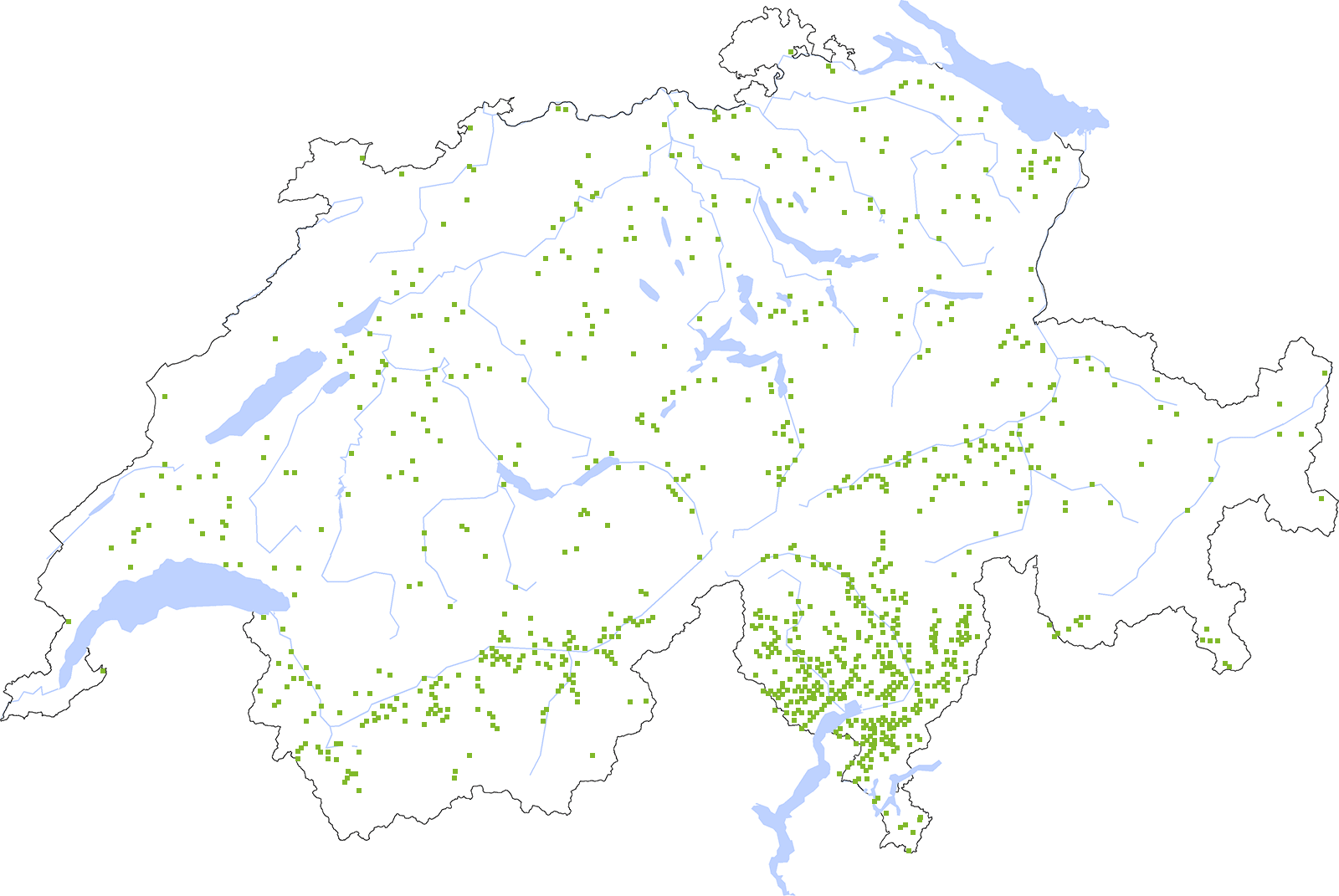 Distribution map