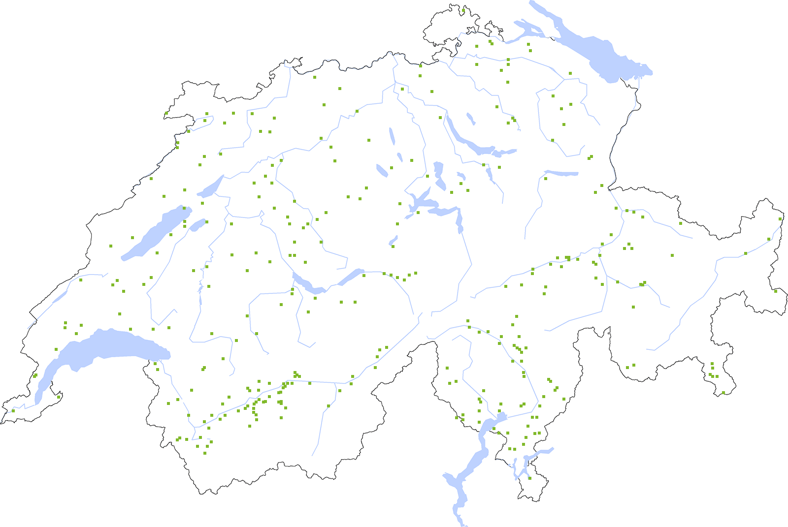 Distribution map